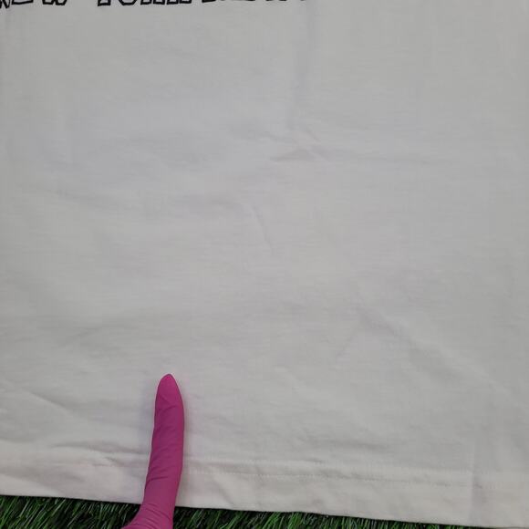 Vintage 1995 New-York News Shirt Medium 22x26 White USA Plaid - Picture 6 of 13